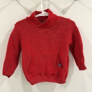 Zara red toddler sweater